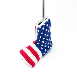 American Flag Needlepoint Putter Cover